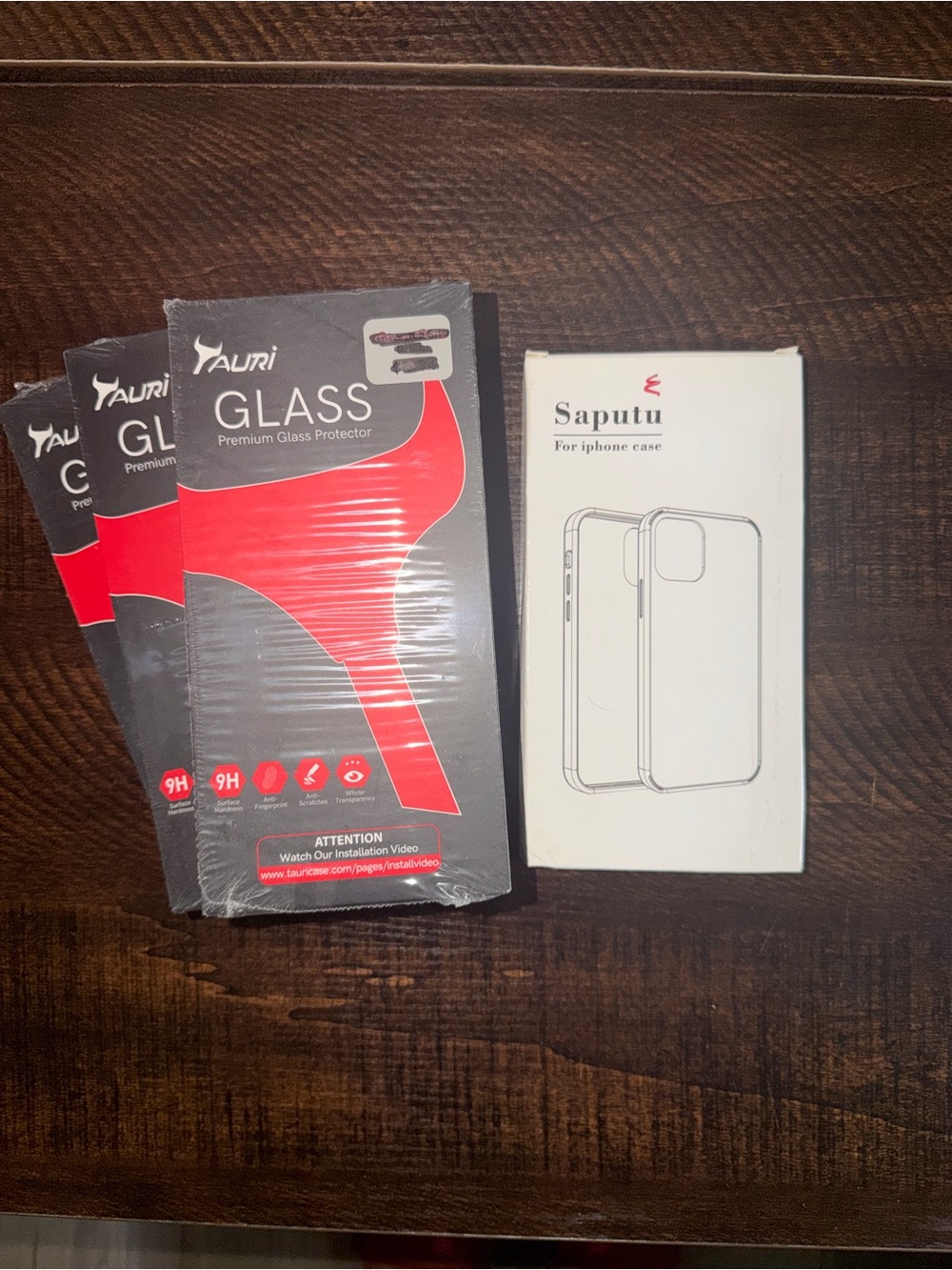 Glass Premium Screen Protector - Black and Red